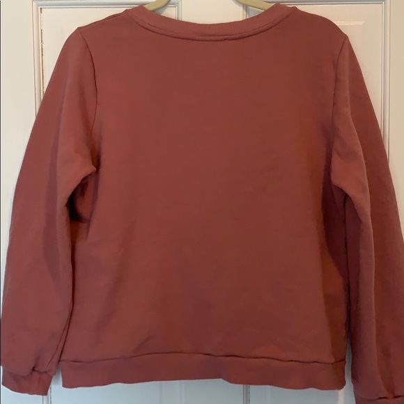 Skies are Blue Embroidered Polka dot Sweatshirt - Picture 3 of 4